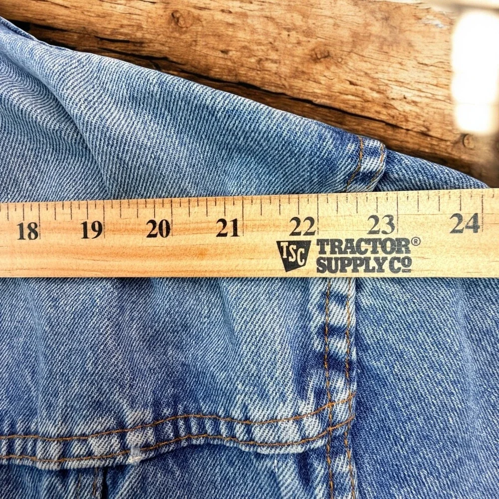 Vintage Ball Jeans Denim Jacket Mens 48 Medium Light Blue Trucker Made Italy 60s